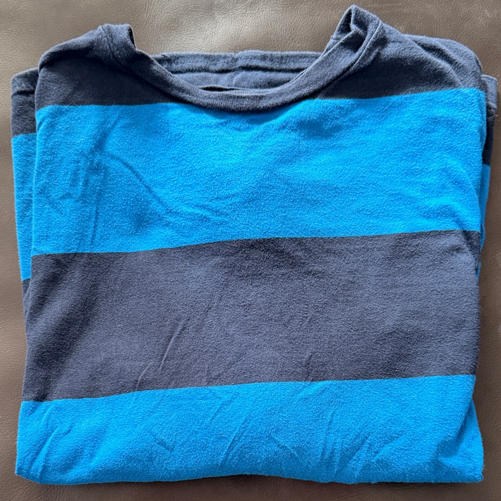 Blue And Navy Striped Tee